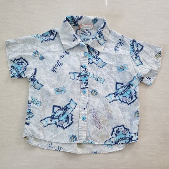 Vintage Travel Places Shirt 3t/4t - Picture 1 of 10